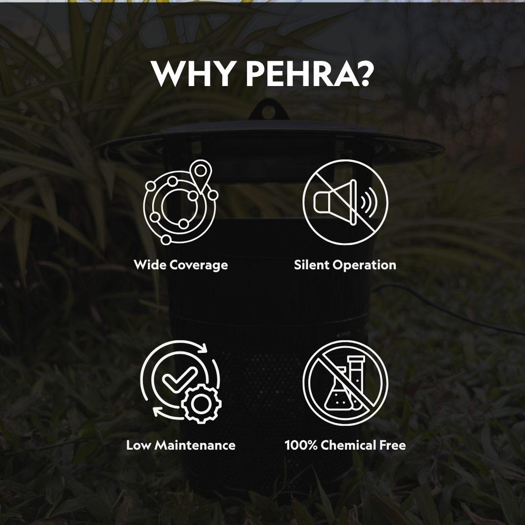 Pehra Mosquito & Insect Trap Pro – Indoor/Outdoor Use